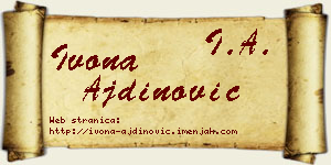 Ivona Ajdinović vizit kartica